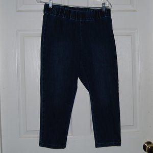 Soft Surroundings Metro Leggings Crops/Capris Petite Medium Navy